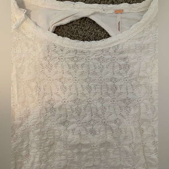 🆕 FREE PEOPLE Tea Time Cropped Top in Jasmine - Picture 7 of 11